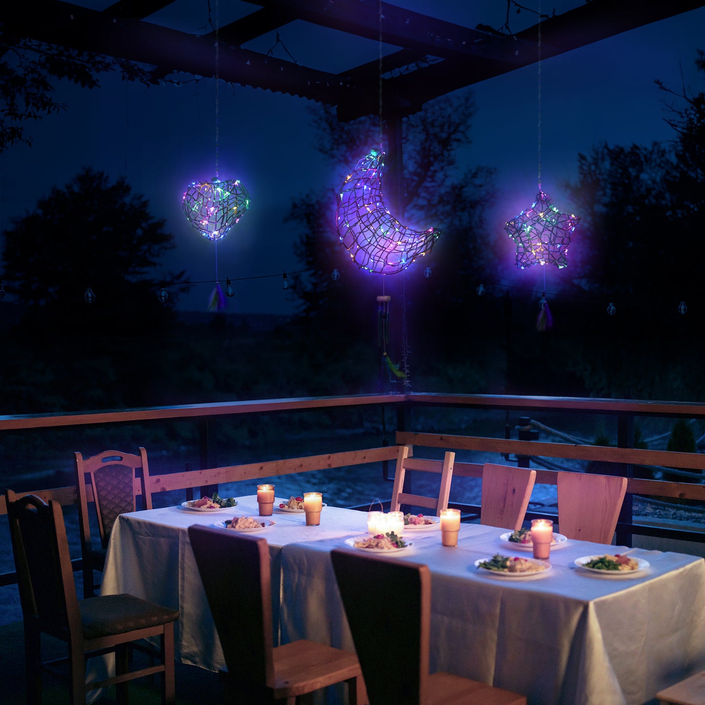 CHARTEKS 3D String Art Kit with LED Lights for Kids | Glue-Free Craft Kit with Wind Chime & Spray Paint | Creative Arts and Crafts Gift for Girls & Boys Ages 8-12 (Seagrass String, With Paint)