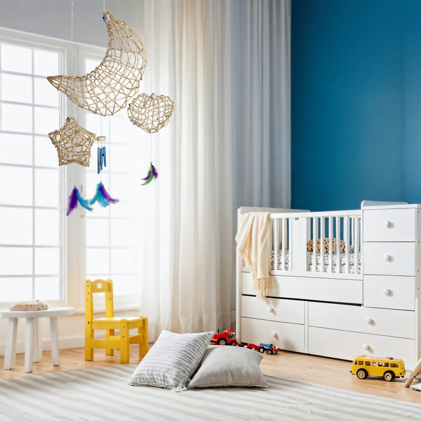 CHARTEKS 3D String Art Kit with LED Lights for Kids | Glue-Free Craft Kit with Wind Chime & Spray Paint | Creative Arts and Crafts Gift for Girls & Boys Ages 8-12 (Corn-Leaf, With Paint)