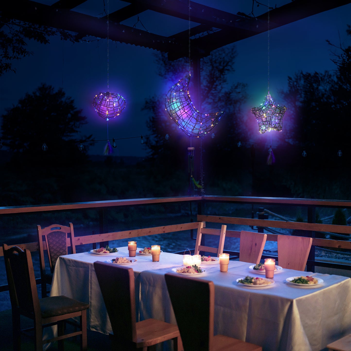 CHARTEKS 3D String Art Kit with LED Lights for Kids | Glue-Free Craft Kit with Wind Chime & Spray Paint | Creative Arts and Crafts Gift for Girls & Boys Ages 8-12 (Paper String, With Paint)